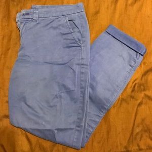 Broken in straight chinos